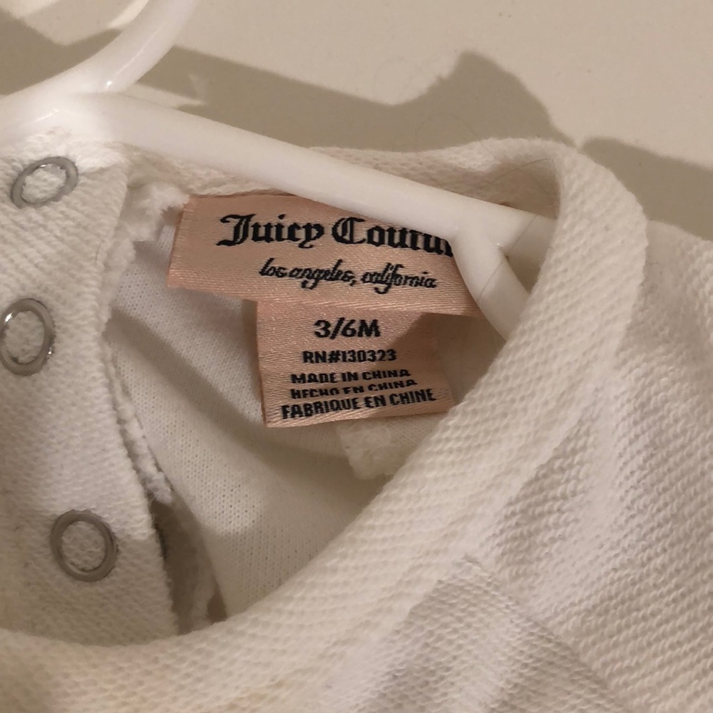 NWOT Juicy Couture Baby Girls Sequined Star Top - Picture 3 of 5
